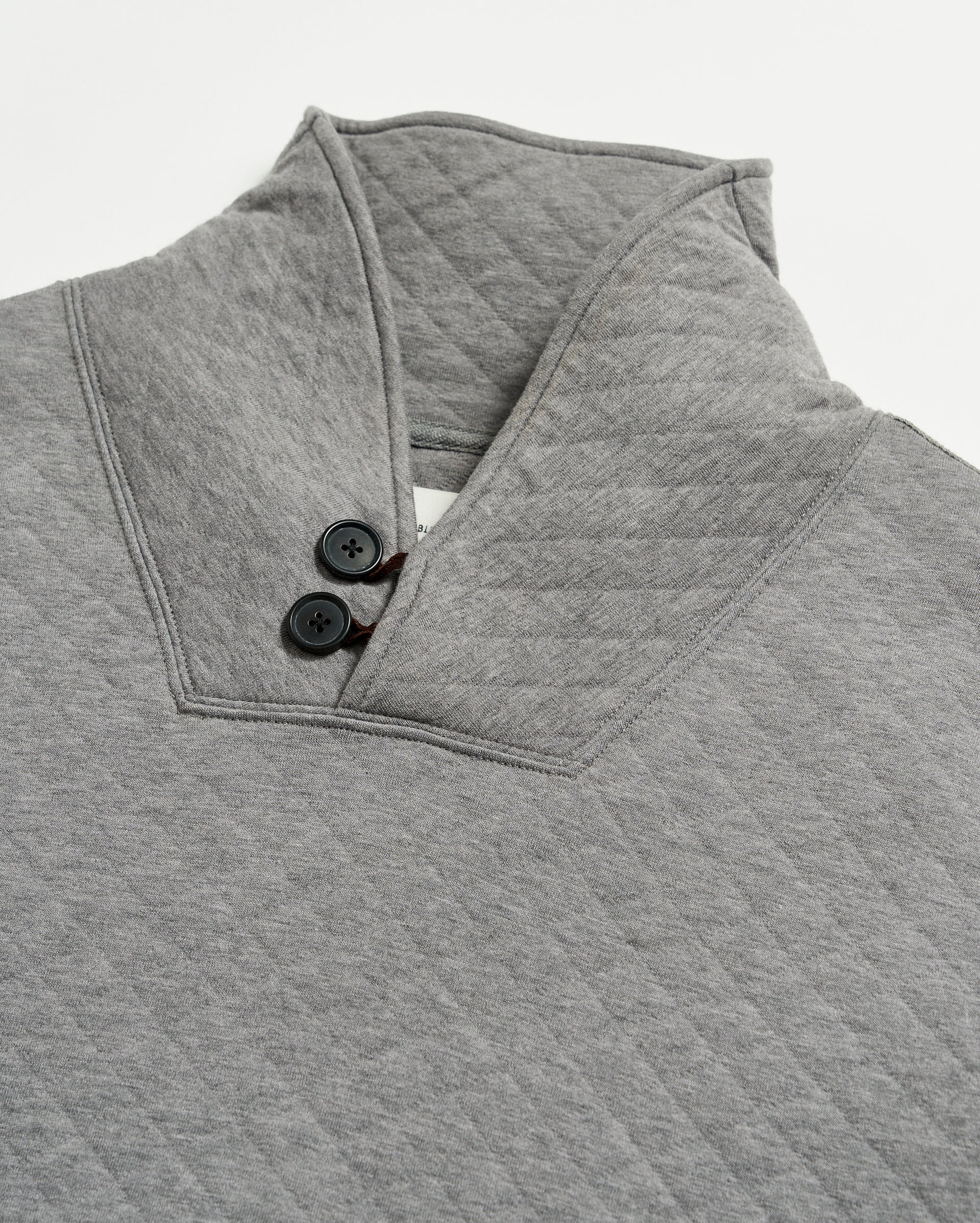 Diamond Quilt Shawl Medium Grey Billy Reid