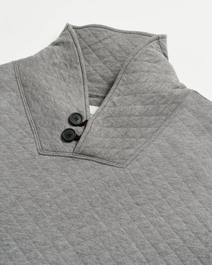 Diamond Quilt Shawl Medium Grey Billy Reid