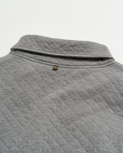 Diamond Quilt Shawl Medium Grey Billy Reid