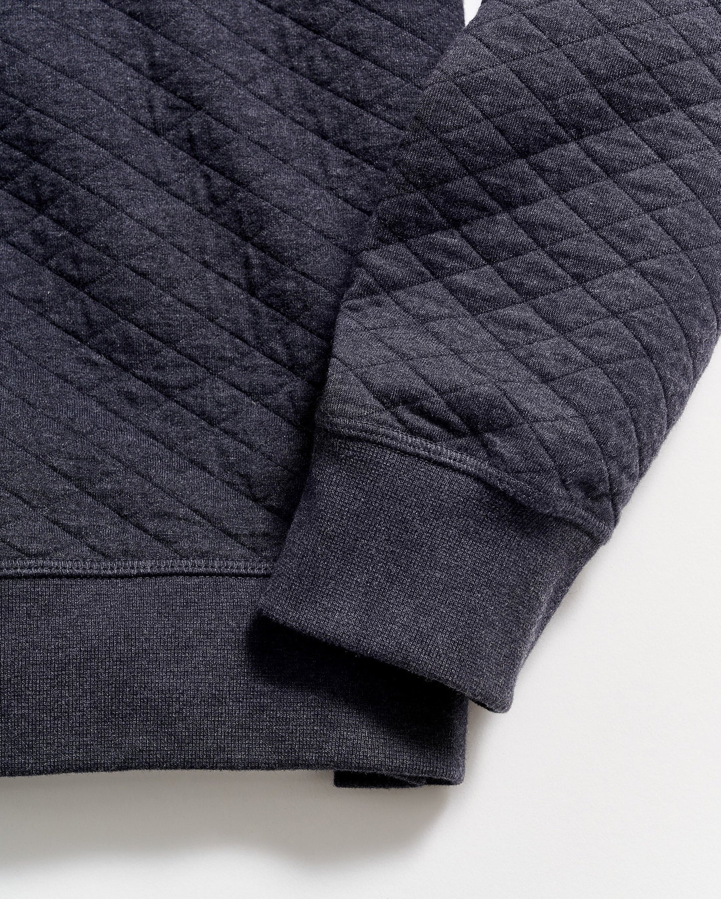 Diamond Quilt Shawl Dark Navy Billy Reid