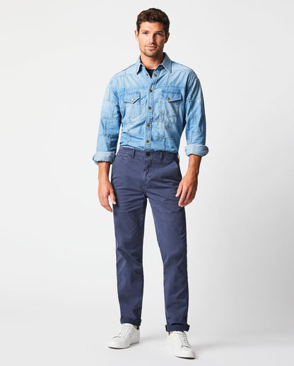 Chino Pant Carbon Blue Billy Reid