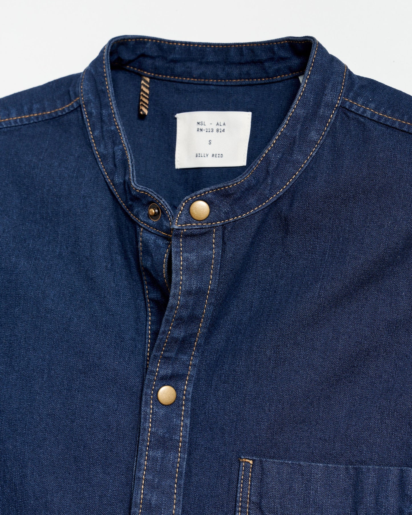 Shoals Denim Shirttail Dress Double Dye Billy Reid
