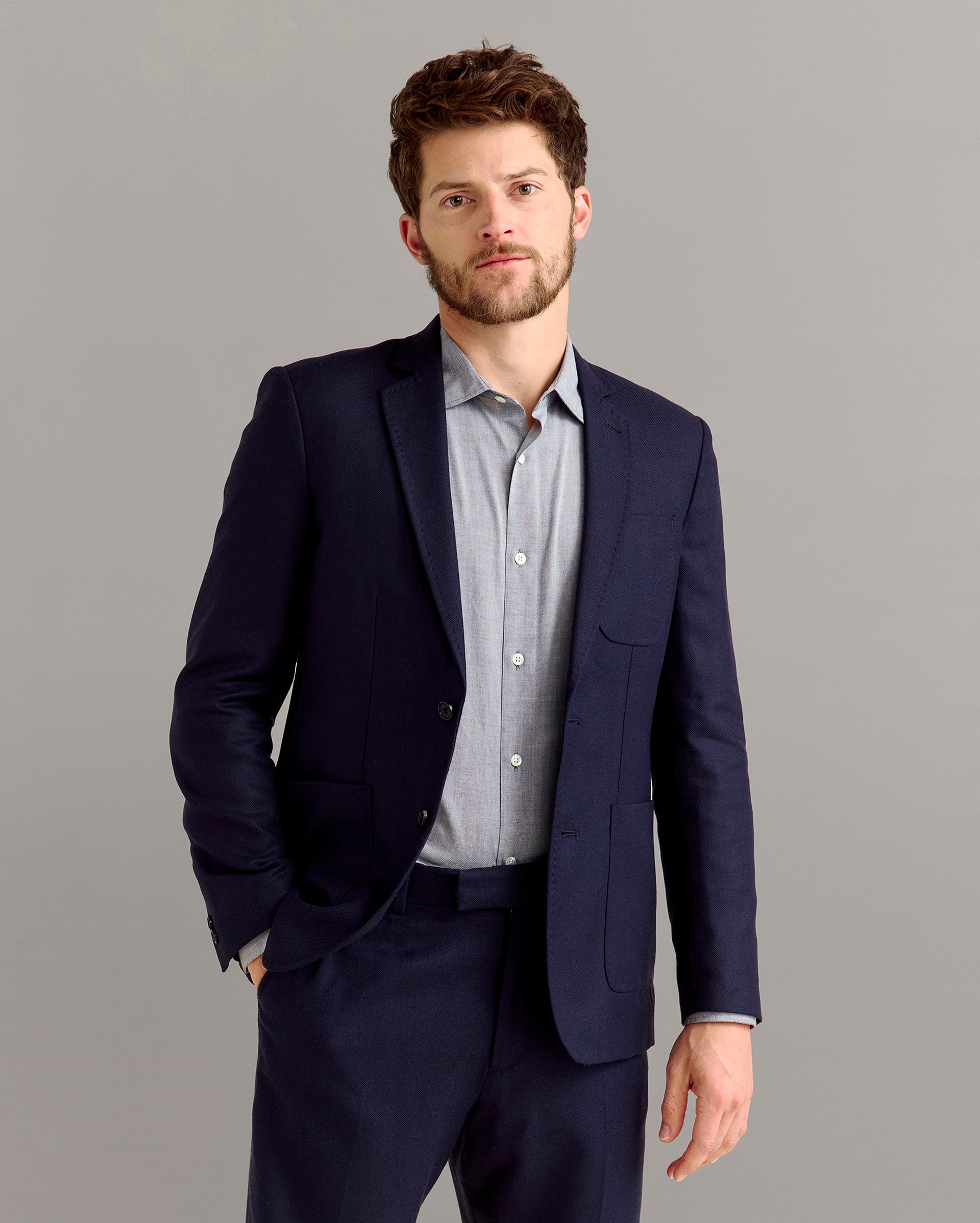 Archie Jacket Dark Navy Billy Reid