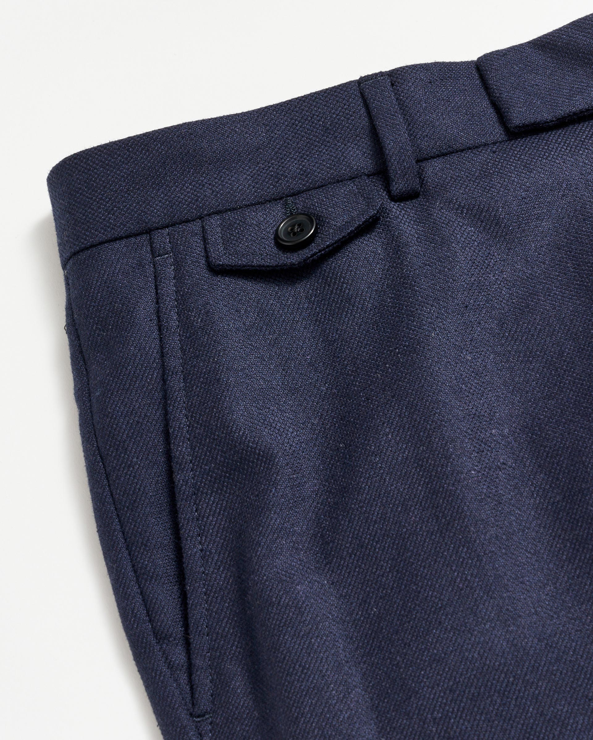 Flat Front Trouser Dark Navy Billy Reid