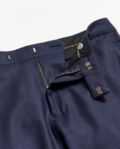 Flat Front Trouser Dark Navy Billy Reid