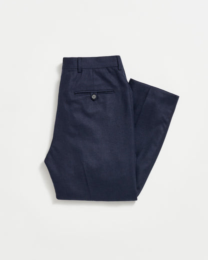 Flat Front Trouser Dark Navy Billy Reid