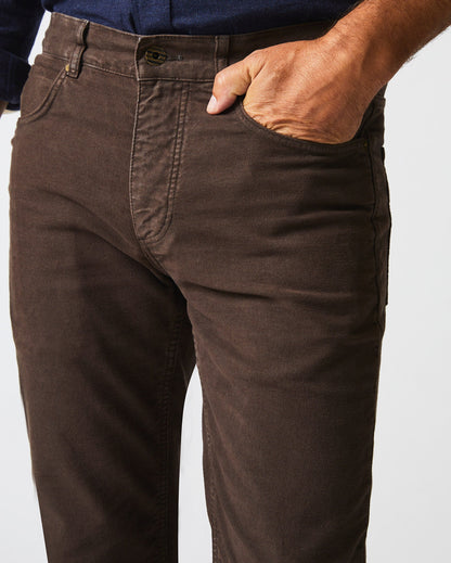 Moleskin Jean Coffee Billy Reid