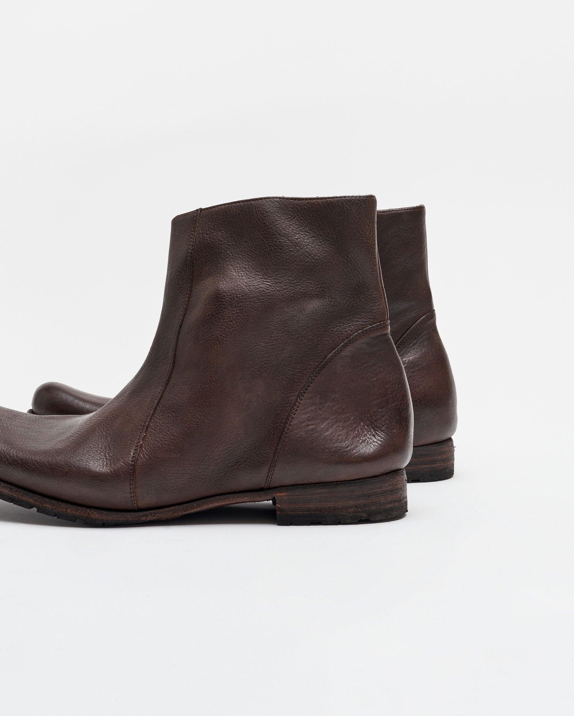 Paglia Moto Boot Black/Dark Brown Billy Reid