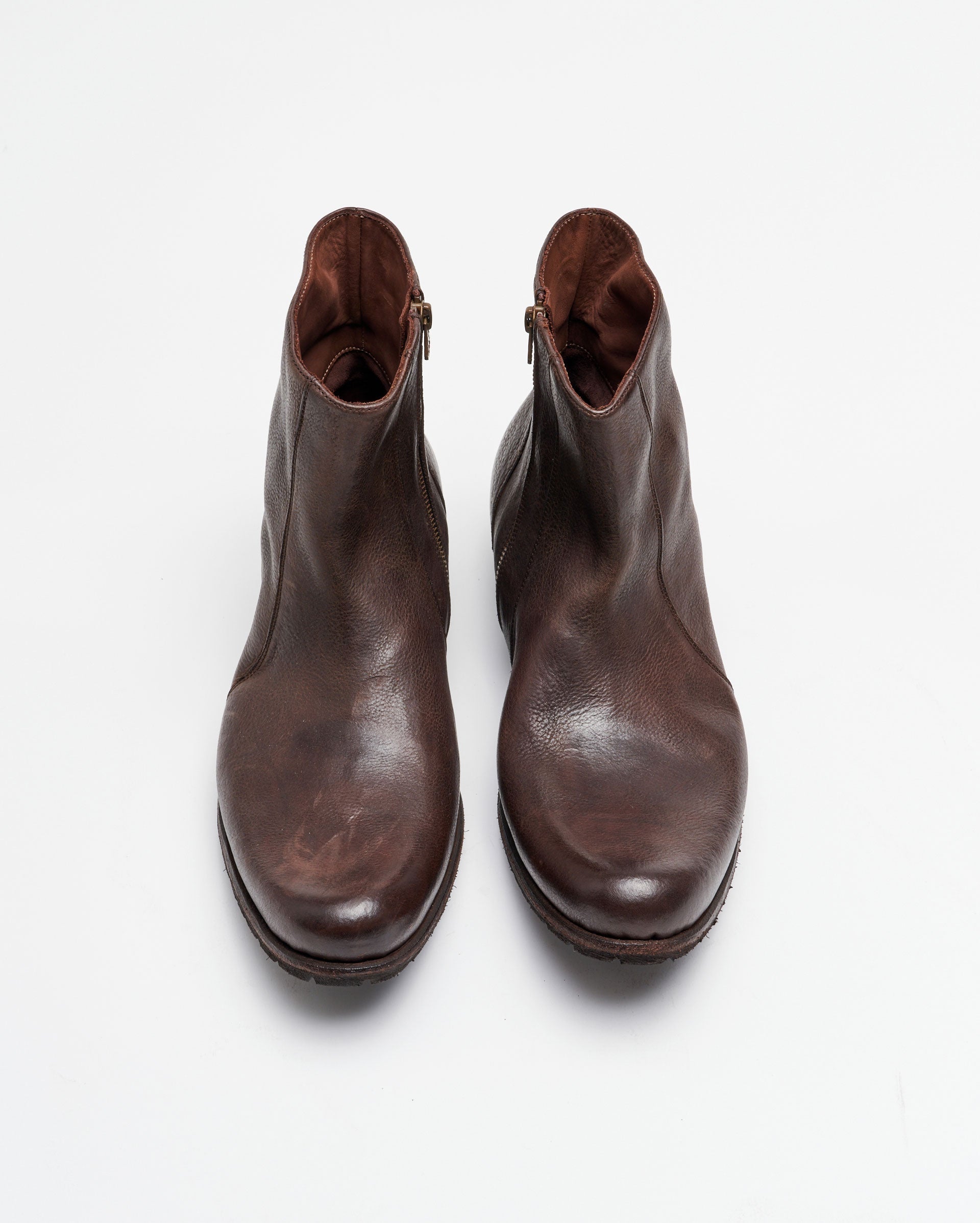 Paglia Moto Boot Black/Dark Brown Billy Reid