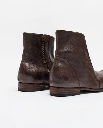 Paglia Moto Boot Black/Dark Brown Billy Reid