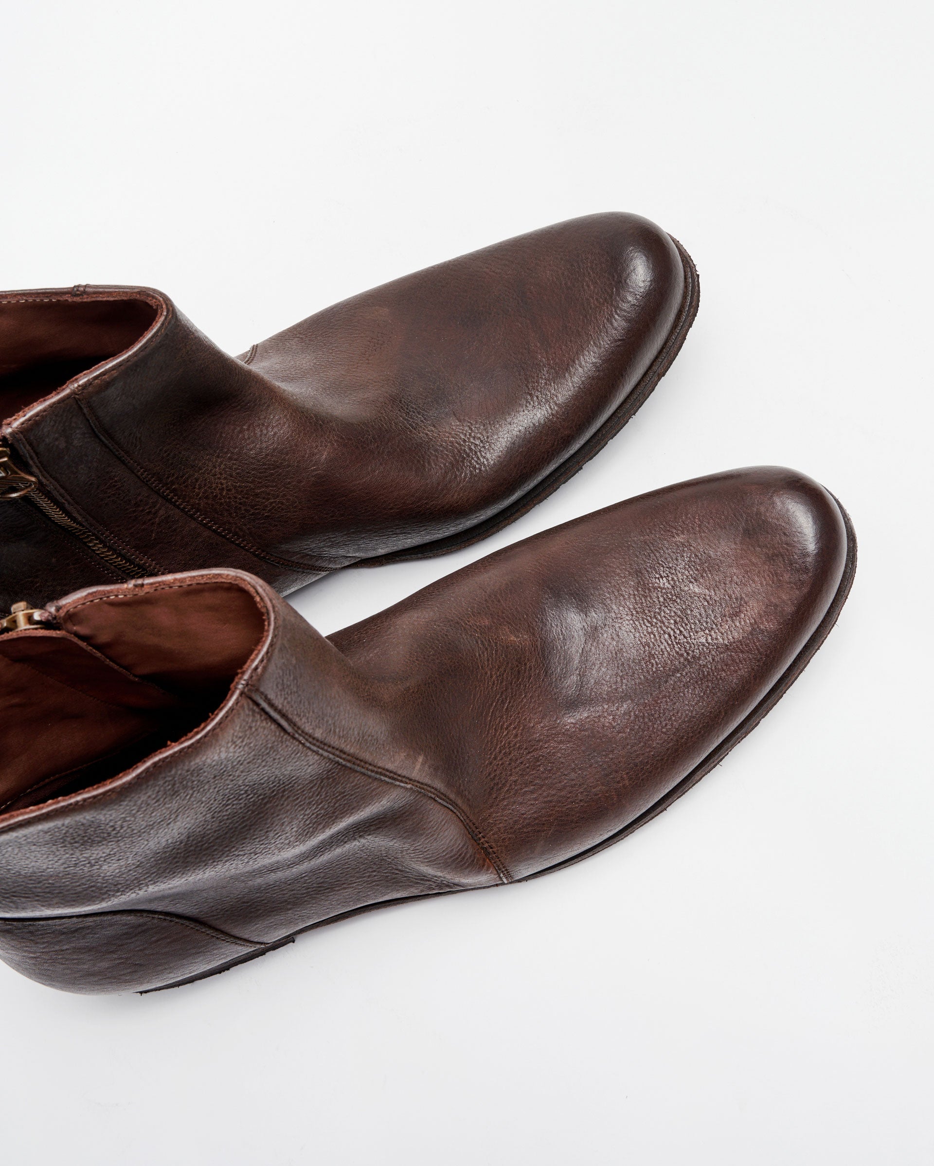 Paglia Moto Boot Black/Dark Brown Billy Reid