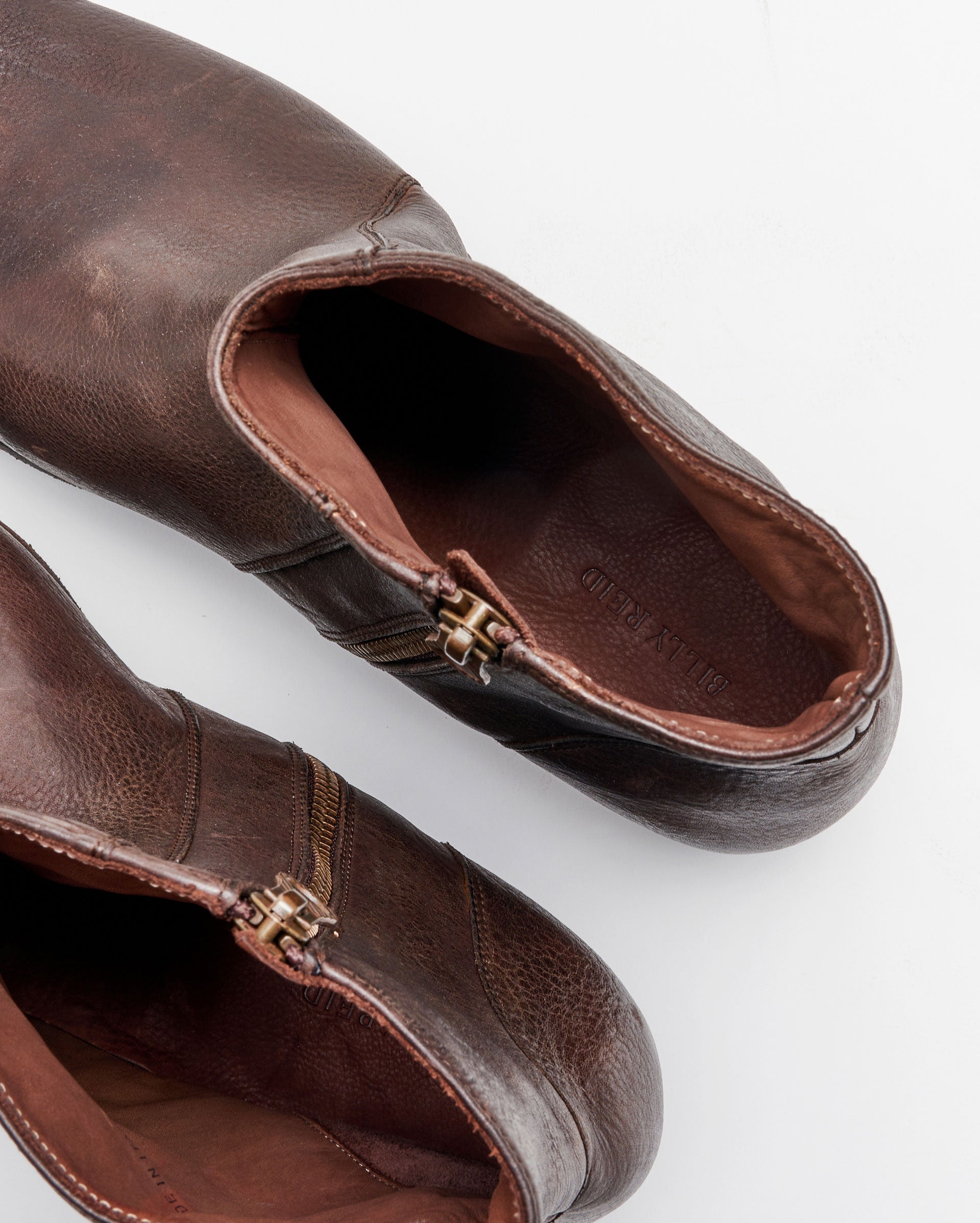 Paglia Moto Boot Black/Dark Brown Billy Reid
