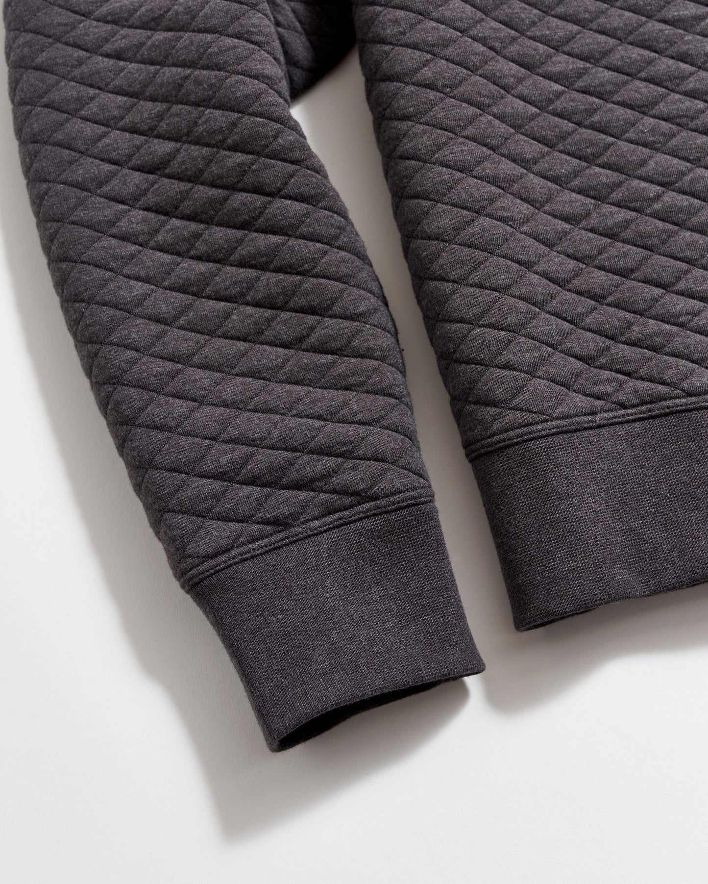 Diamond Quilt Half Zip Black Billy Reid