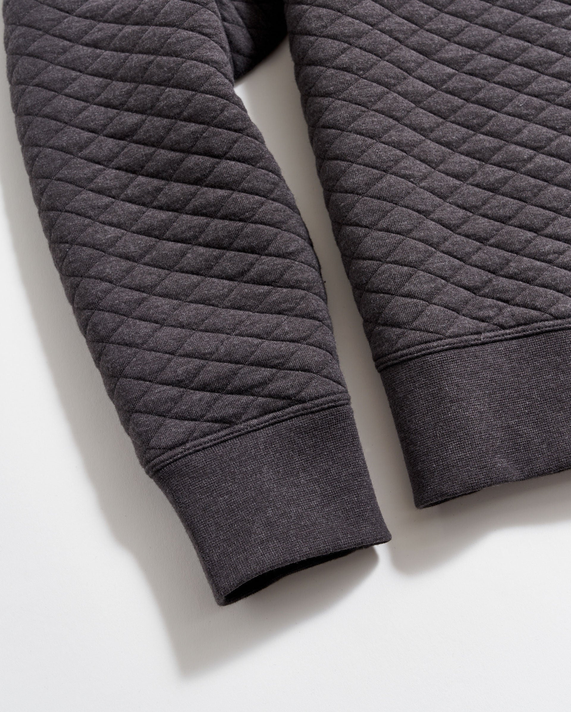 Diamond Quilt Half Zip Black Billy Reid