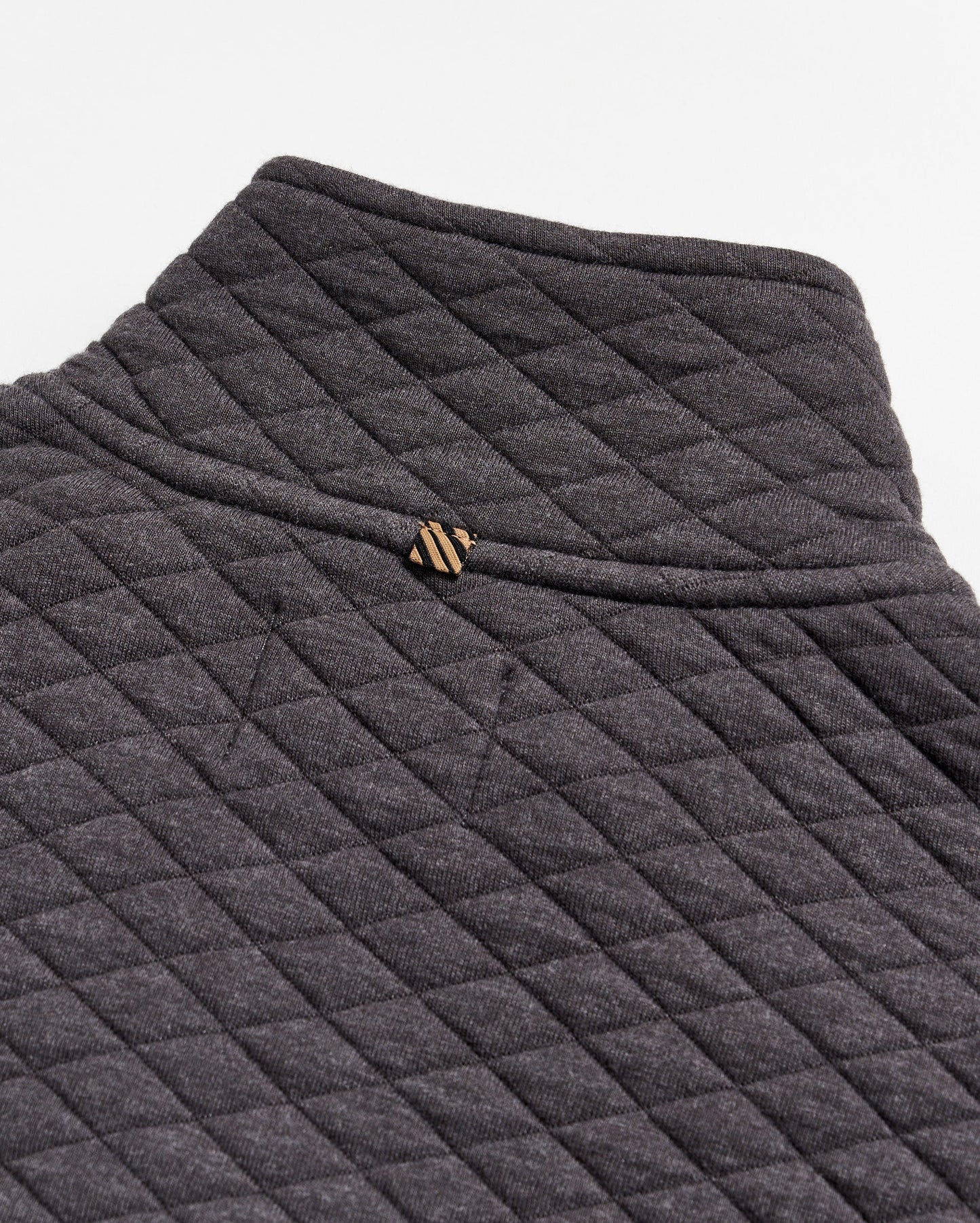Diamond Quilt Half Zip Black Billy Reid