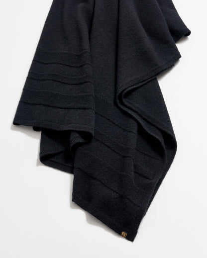 Cashmere Sweater Wrap Black Billy Reid