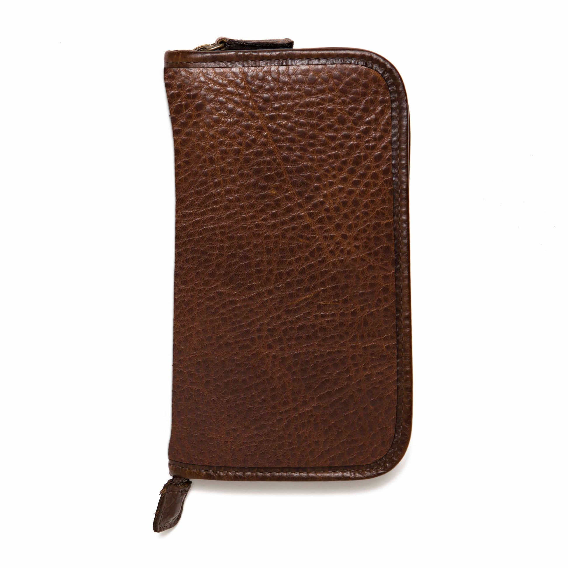 Moore & Giles Accessories Case Titan Milled Brown Billy Reid