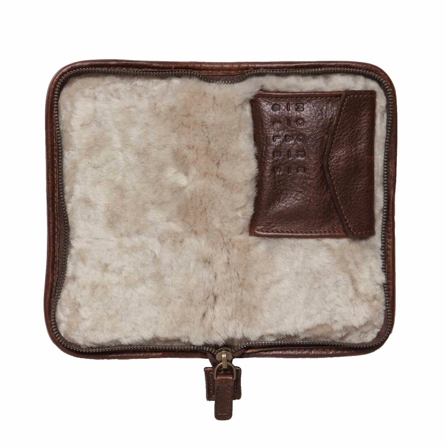 Moore & Giles Accessories Case Titan Milled Brown Billy Reid