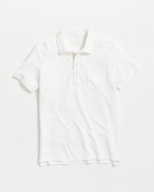 Pique Pensacola Polo White Billy Reid