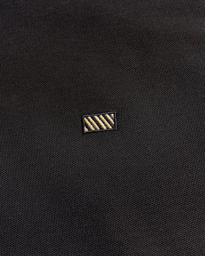 Pique Polo Black Billy Reid