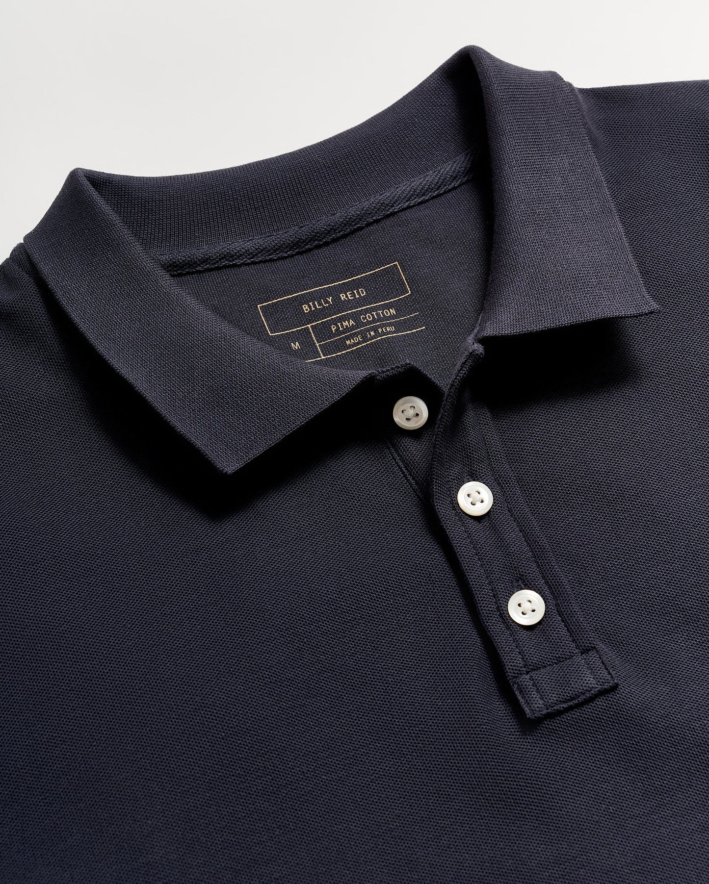 Pique Polo Navy Billy Reid