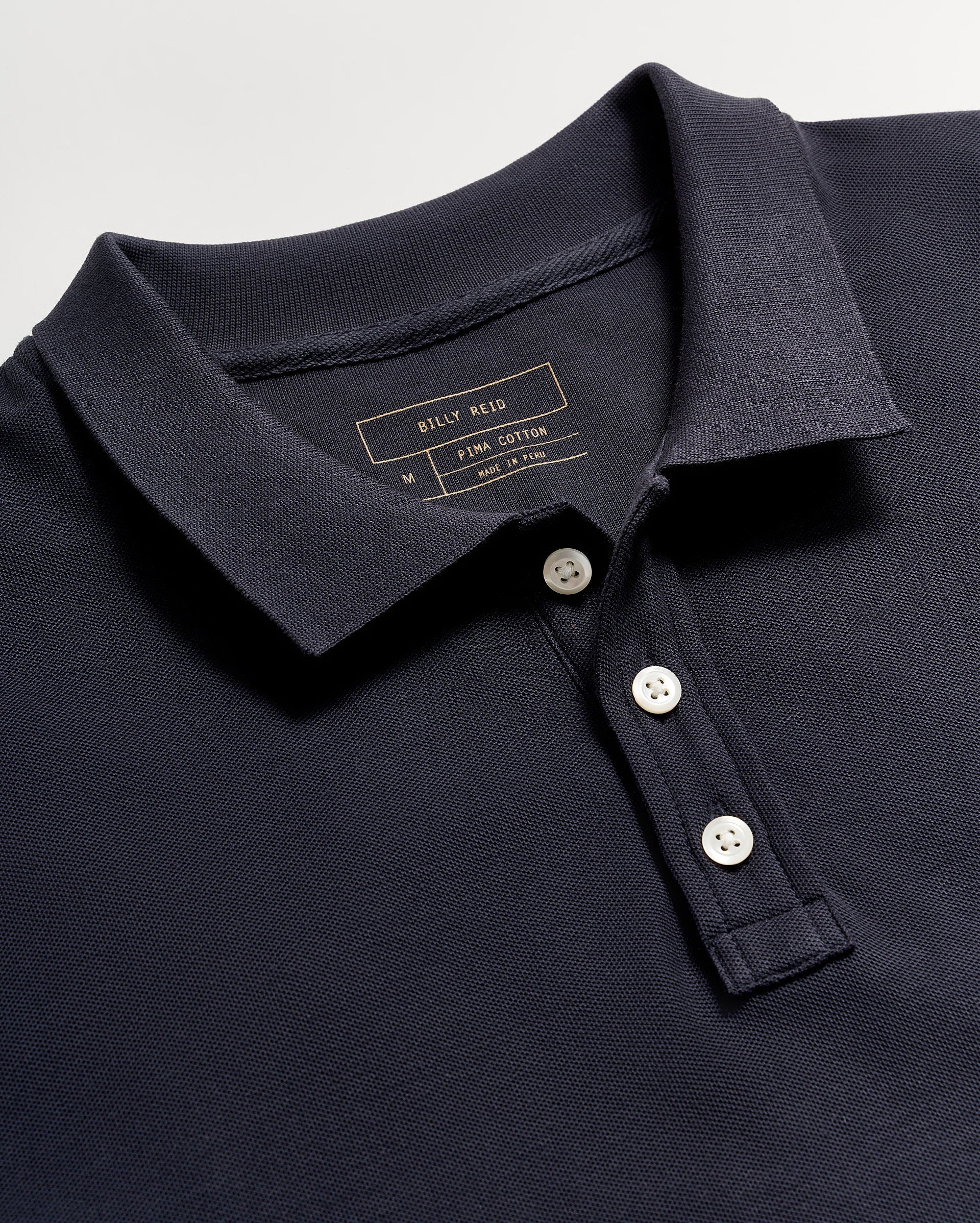 Pique Polo Navy Billy Reid