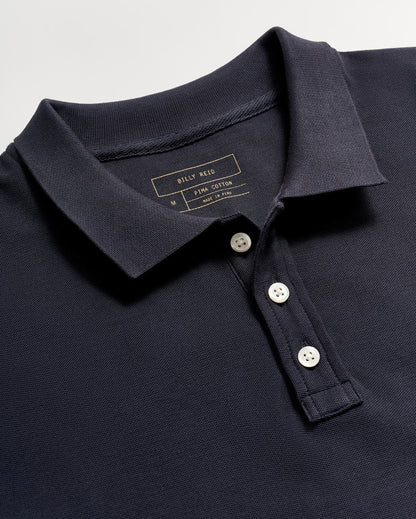 Pique Polo Navy Billy Reid