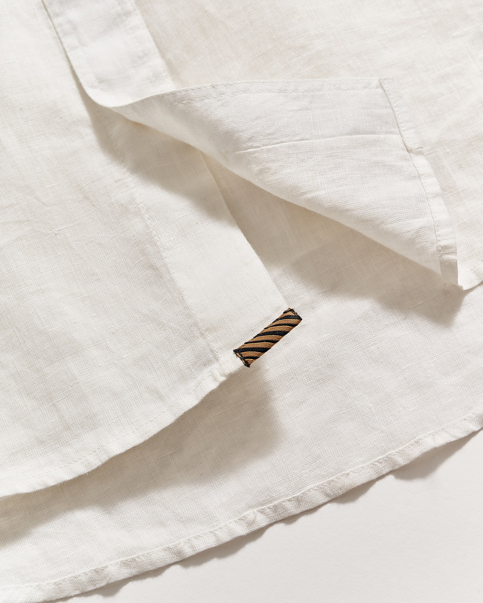 Short Sleeve Linen Tuscumbia Shirt Button Down White Billy Reid