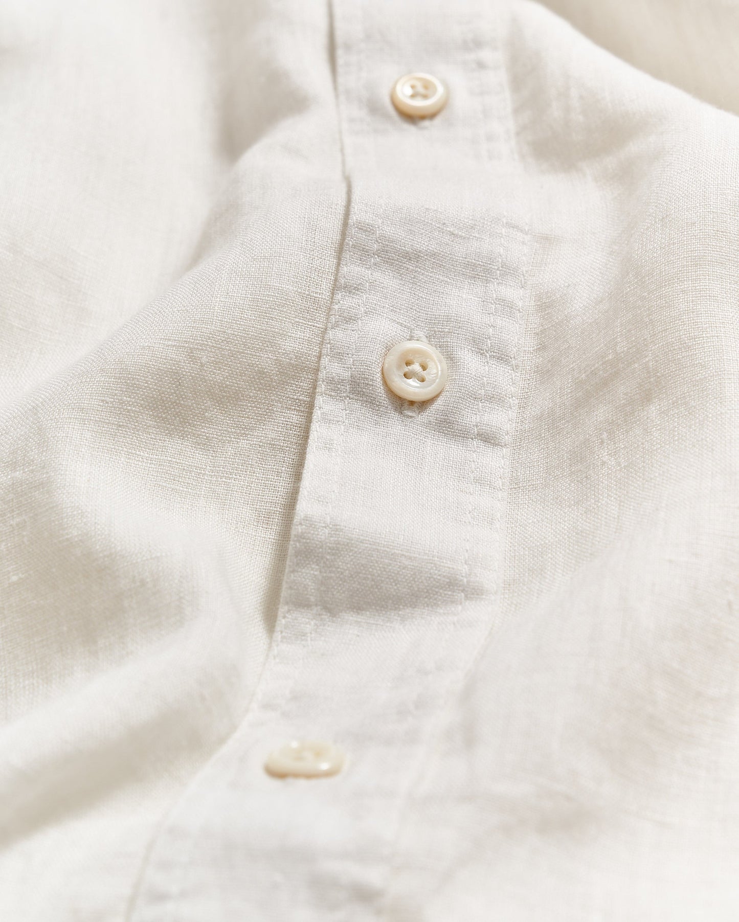 Short Sleeve Linen Tuscumbia Shirt Button Down White Billy Reid