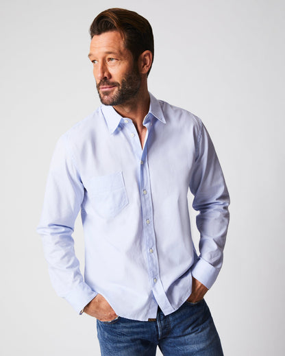 Arnie Oxford Shirt Light Blue Billy Reid