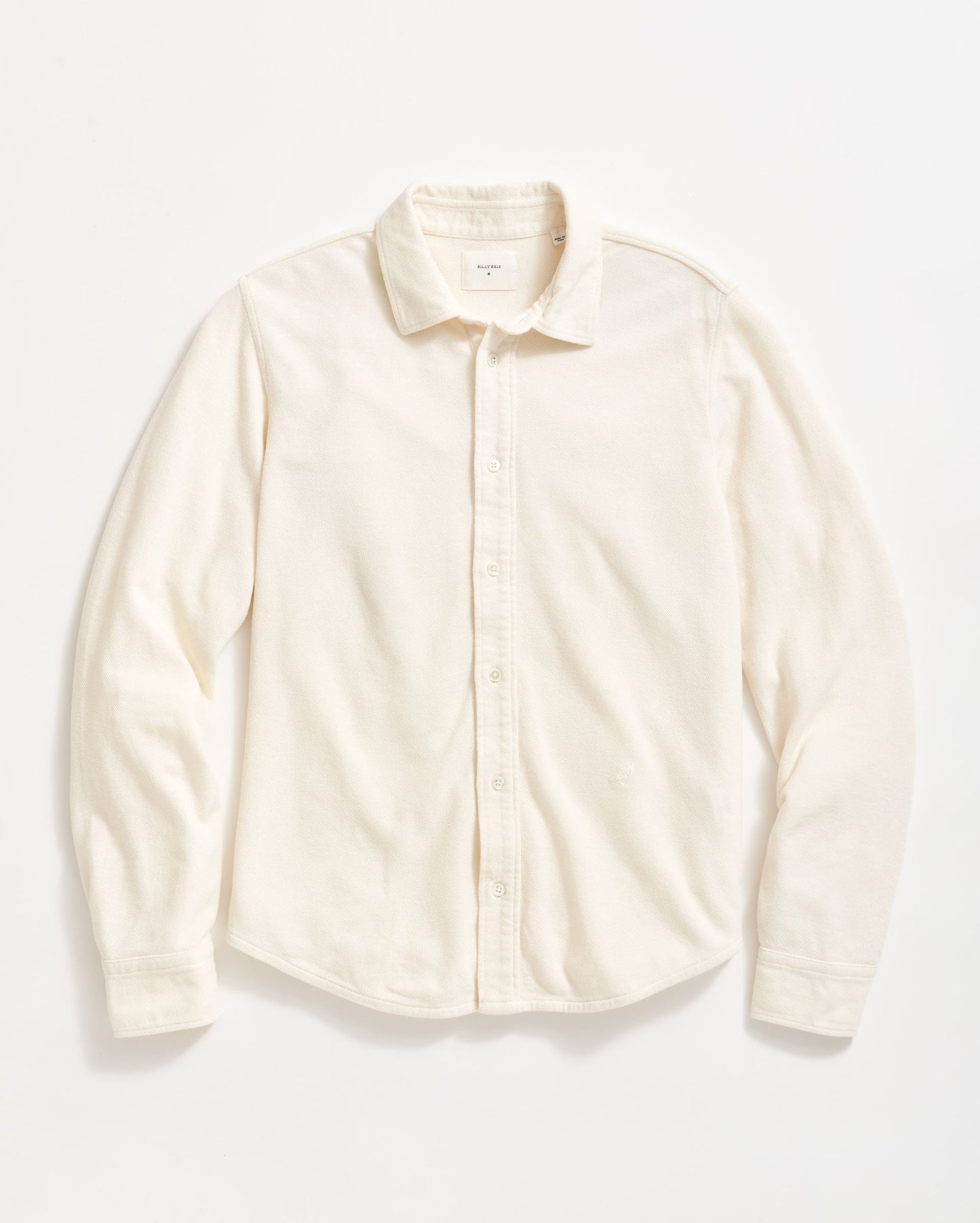 Long Sleeve Knit Yellowhammer Shirt Tinted White Billy Reid