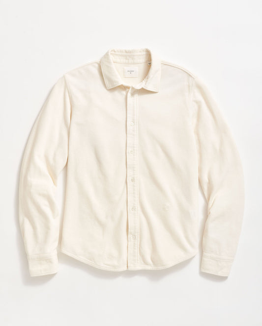 Long Sleeve Knit Yellowhammer Shirt Tinted White Billy Reid