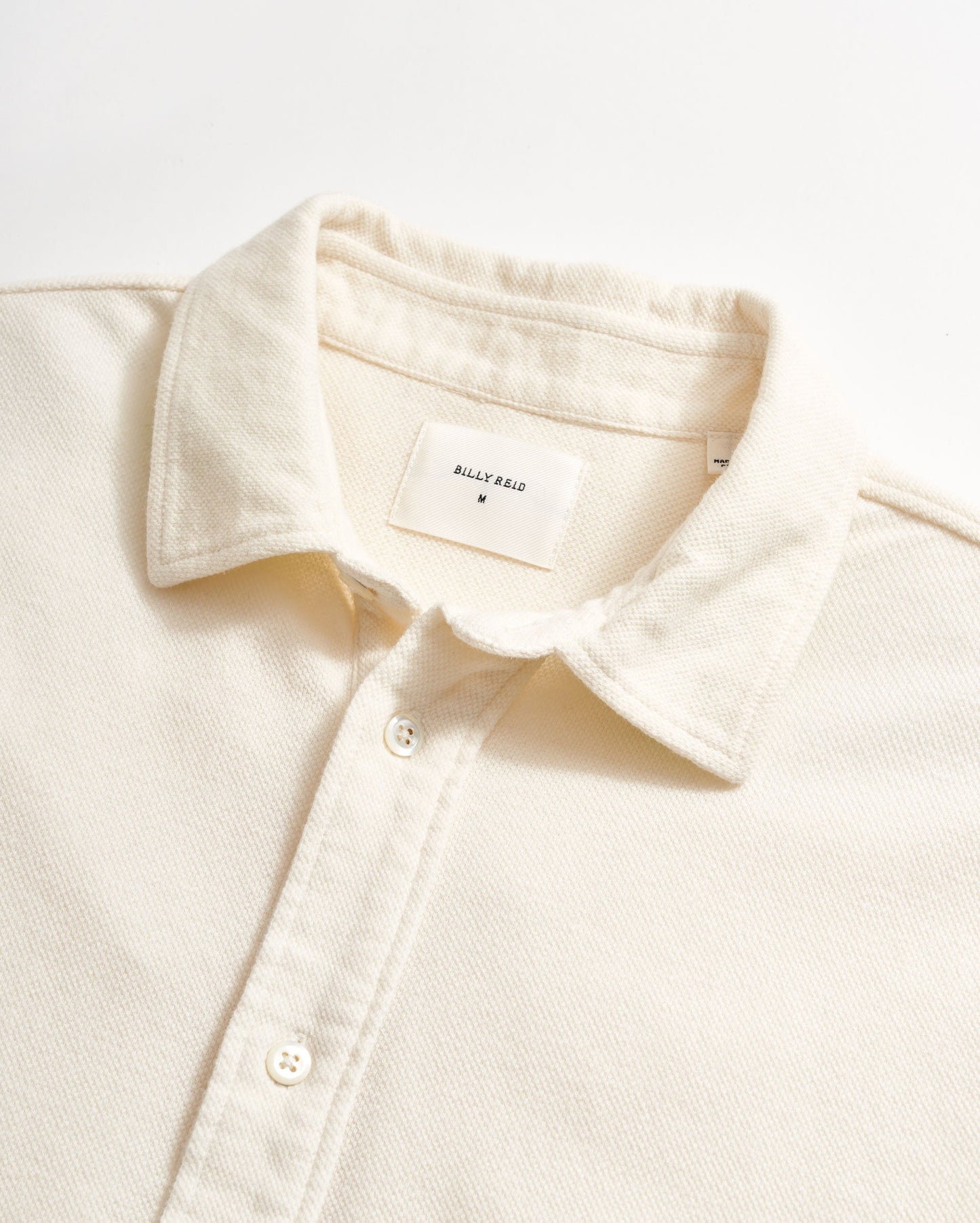 Long Sleeve Knit Yellowhammer Shirt Tinted White Billy Reid