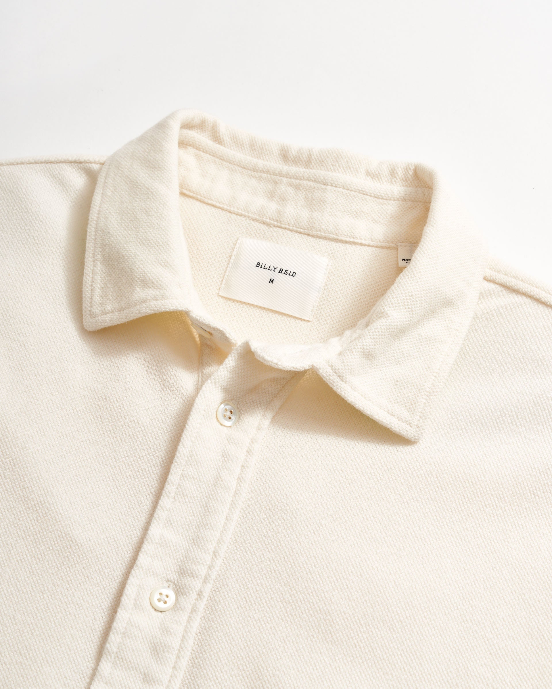 Long Sleeve Knit Yellowhammer Shirt Tinted White Billy Reid