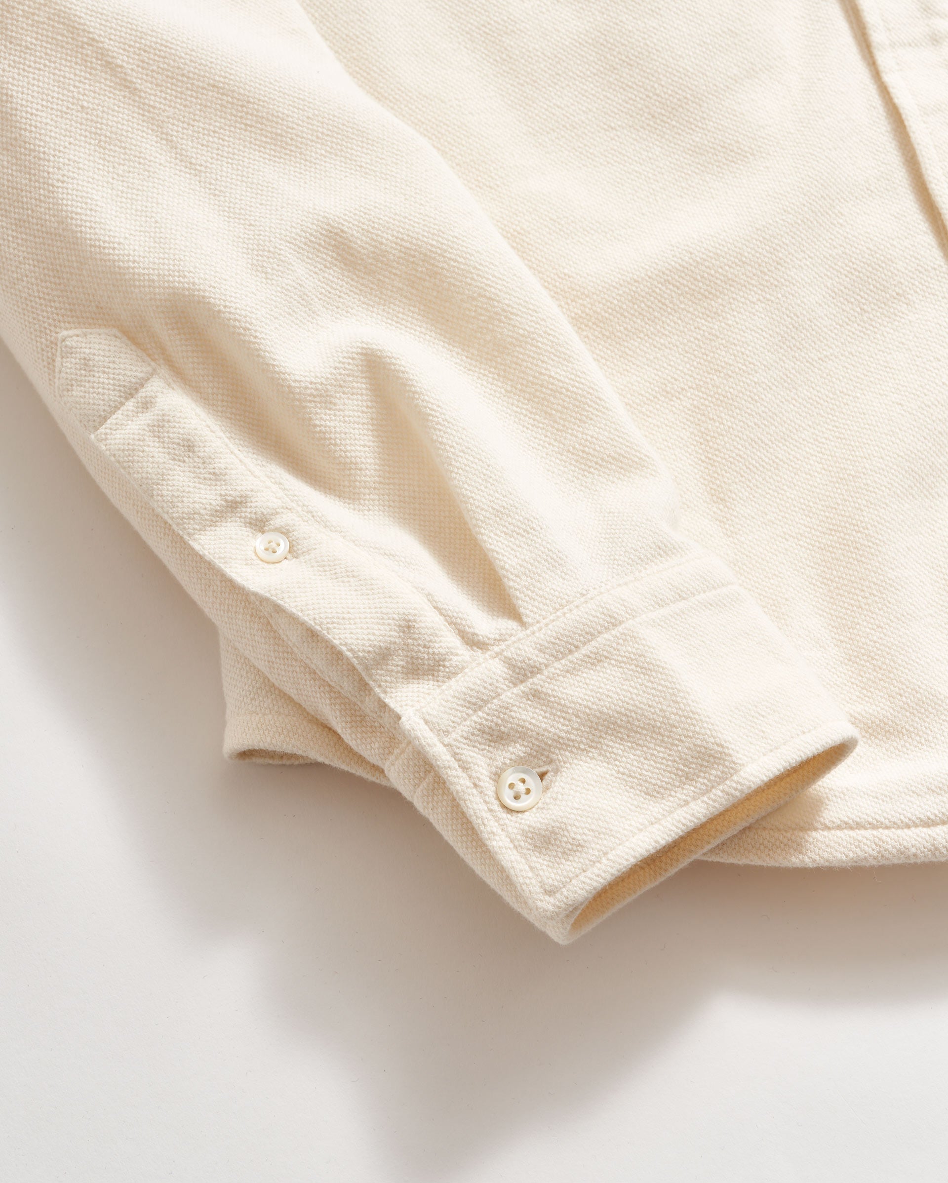 Long Sleeve Knit Yellowhammer Shirt Tinted White Billy Reid