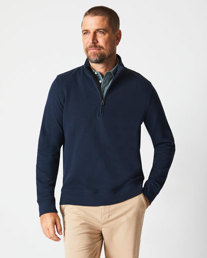 Cullman Half Zip Navy Billy Reid
