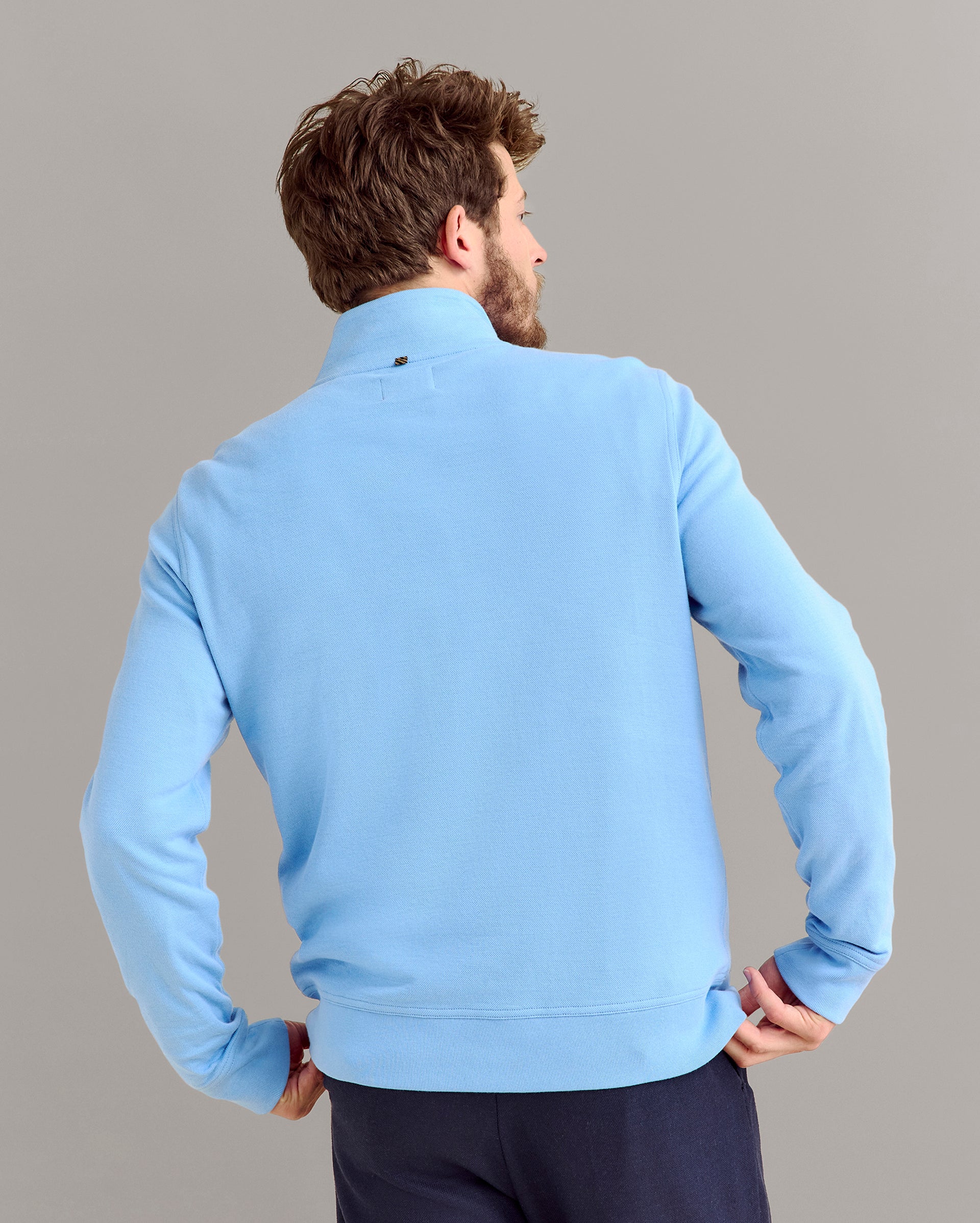 Cullman Half Zip French Blue Billy Reid