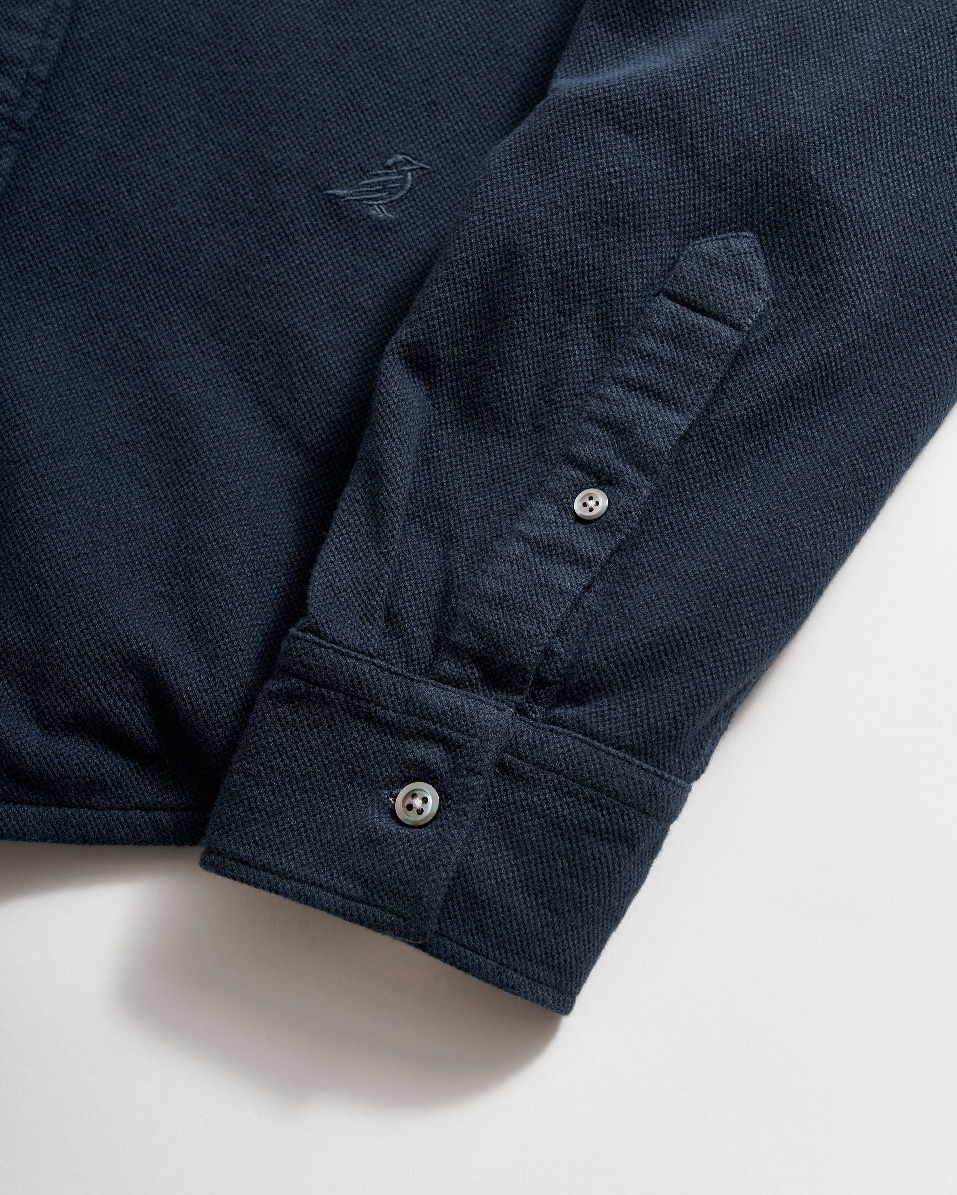 Long Sleeve Knit Yellowhammer Shirt Carbon Blue Billy Reid
