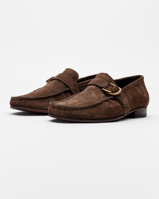 D-Ring Loafer Olive/Brown Billy Reid