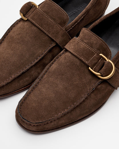 D-Ring Loafer Olive/Brown Billy Reid