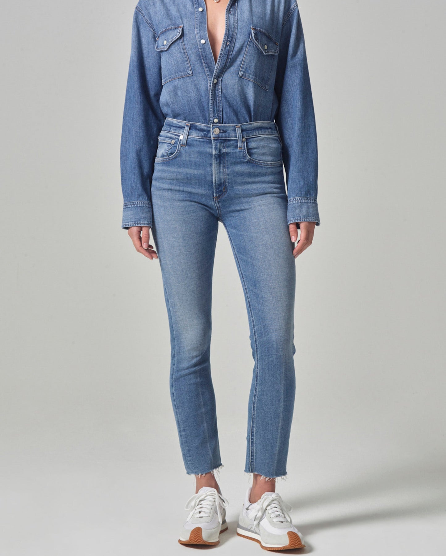 Citizens Of Humanity Isola Straight Crop (Splendor) Medium Indigo Billy Reid
