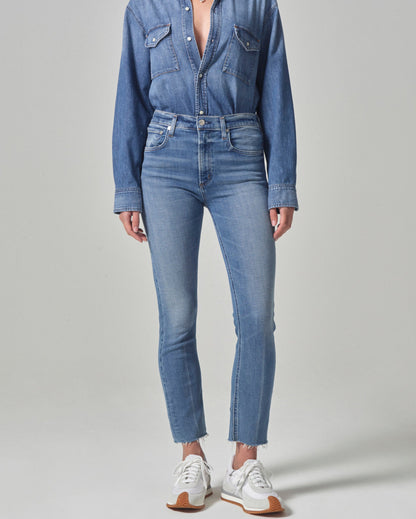 Citizens Of Humanity Isola Straight Crop (Splendor) Medium Indigo Billy Reid