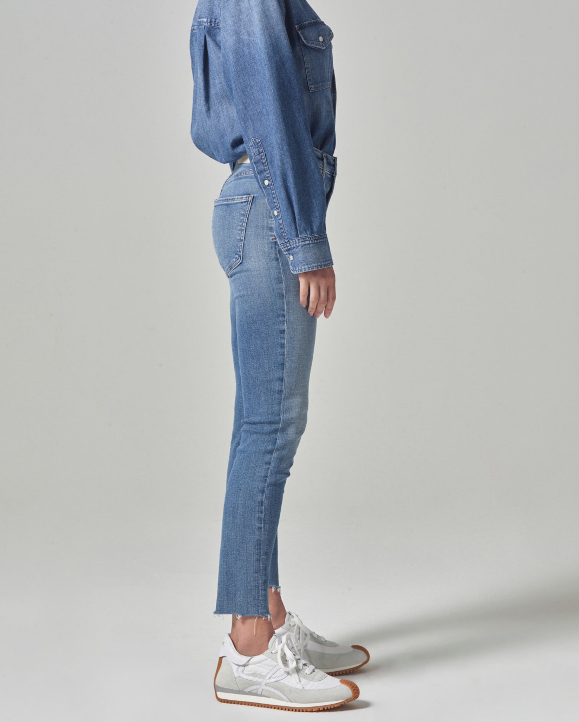 Citizens Of Humanity Isola Straight Crop (Splendor) Medium Indigo Billy Reid