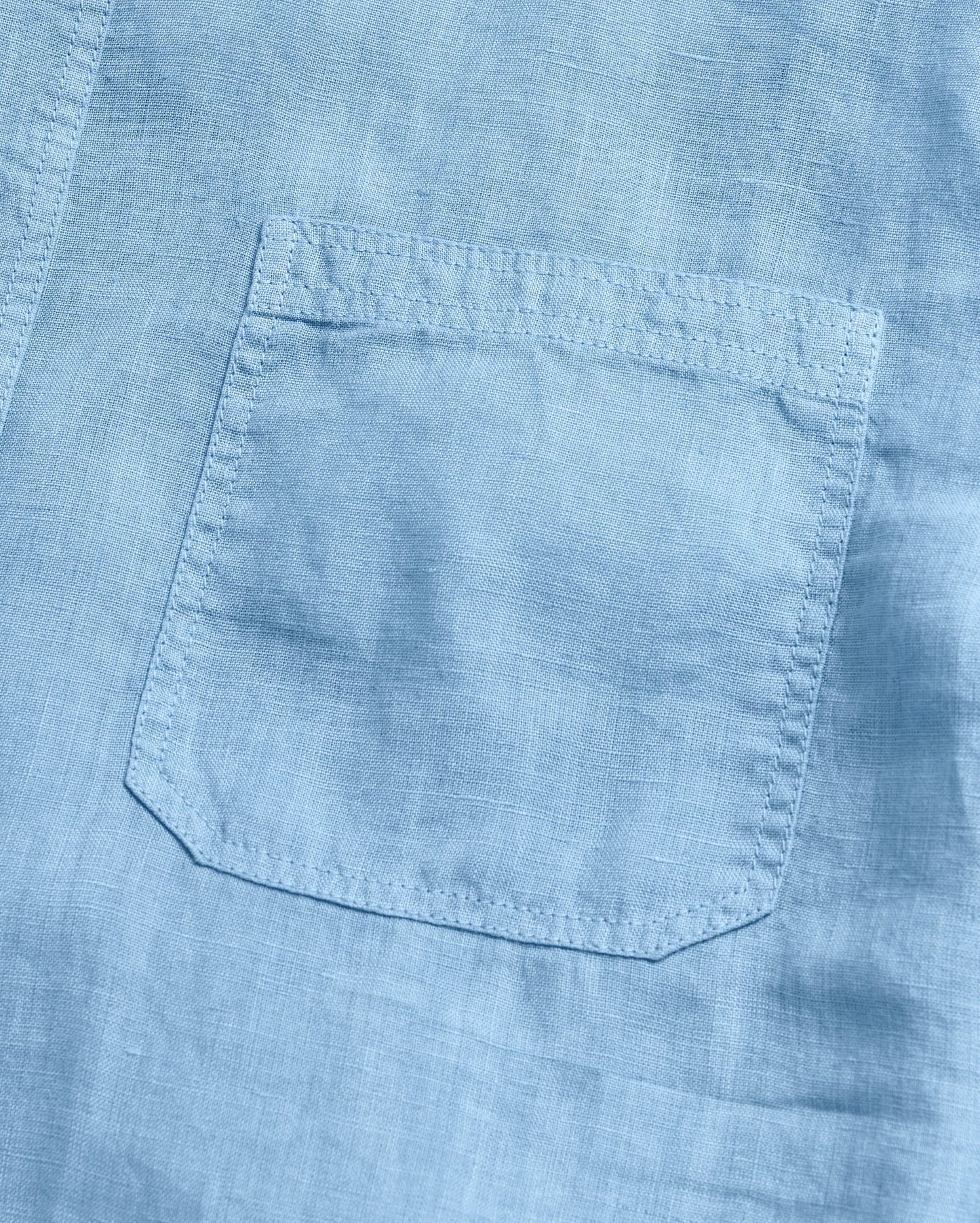 Tuscumbia Linen Shirt Button Down French Blue Billy Reid