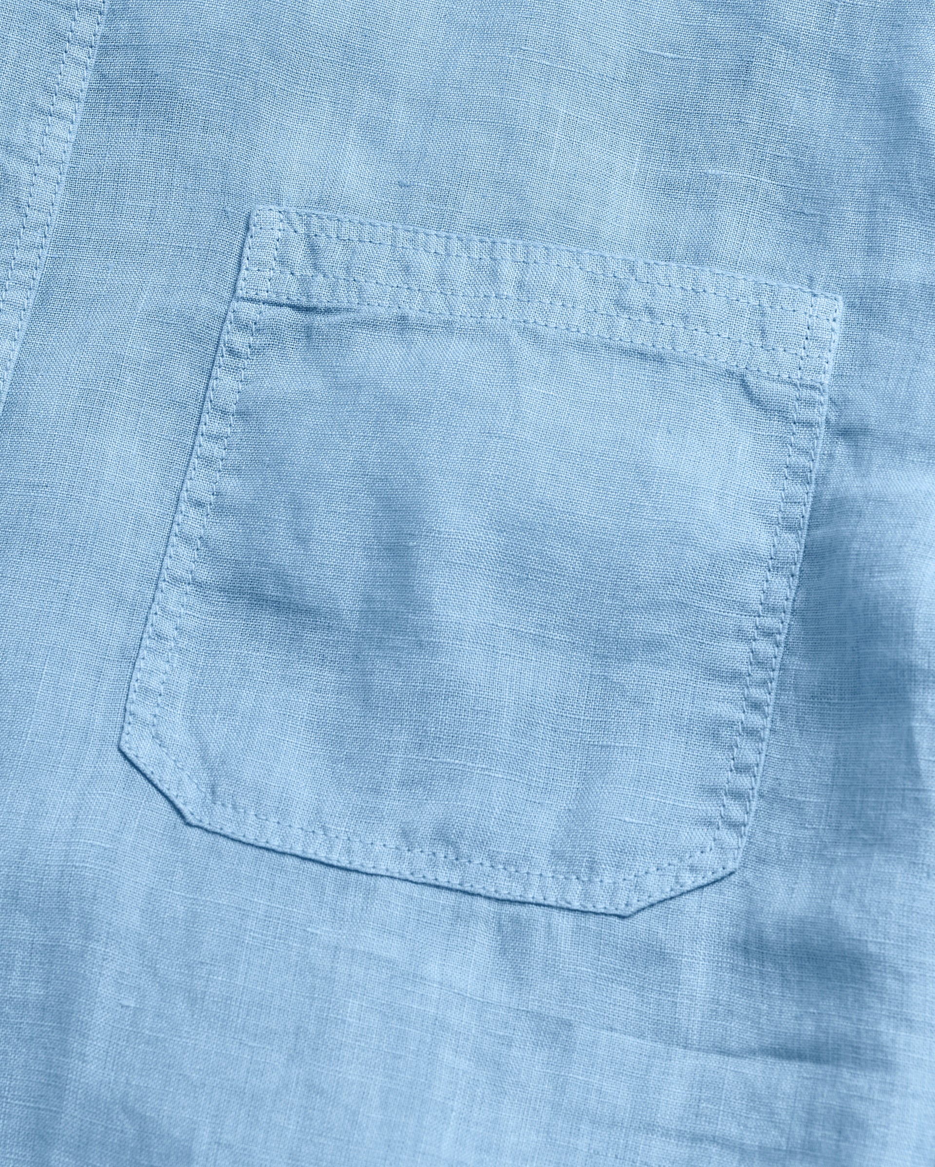 Tuscumbia Linen Shirt Button Down French Blue Billy Reid