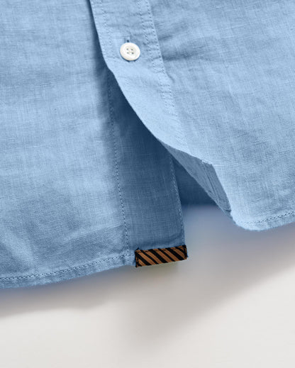 Tuscumbia Linen Shirt Button Down French Blue Billy Reid
