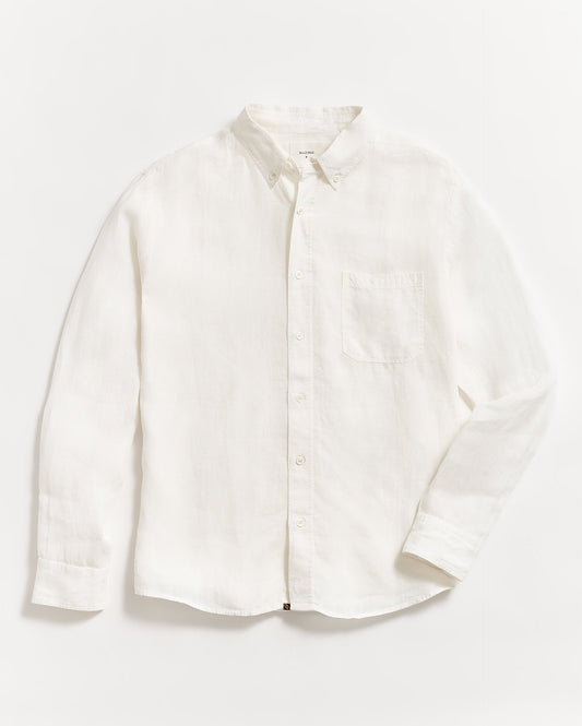 Tuscumbia Linen Shirt Button Down White Billy Reid