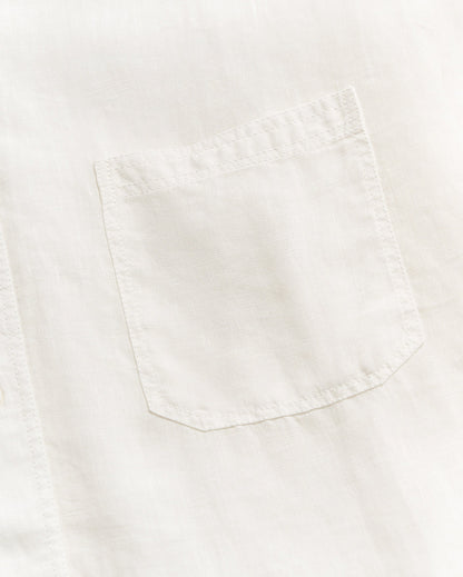 Tuscumbia Linen Shirt Button Down White Billy Reid