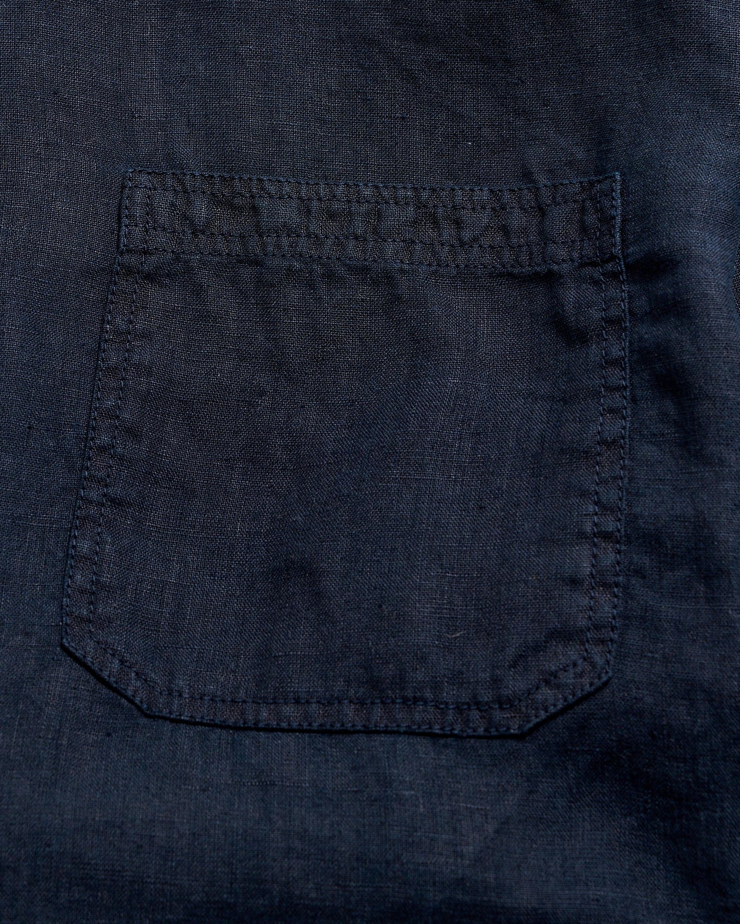 Tuscumbia Linen Shirt Button Down Carbon Blue Billy Reid