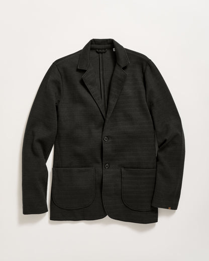 Ottoman Knit Sport Coat Dark Asphalt Billy Reid
